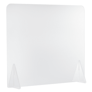 229-CWACR30 Countertop Freestanding Safety Shield - 32" x 30", Acrylic, Clear