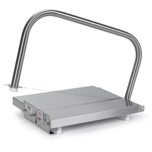 128-N55350A Notched Cheese Cutter w/ 1/2" Cutting Guide & Calibrated, Stainless
