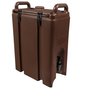 144-500LCD131 5 gal Camtainer® Insulated Beverage Dispenser, Dark Brown