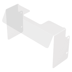 942-826645 30"W Valve Guard w/ Side Guards for IBD 4500 Series Dispensers - Plastic, Clear