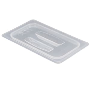 144-40PPCH190 Food Pan Cover with Handle - 1/4 Size, Translucent