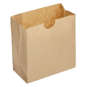 166-SBN3 Mini Disposable Snack Bag - 3 3/8"L x 1 3/4"W x 3 1/2"H, Natural