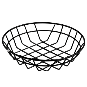 166-WIB80 8" Wire Basket, Black