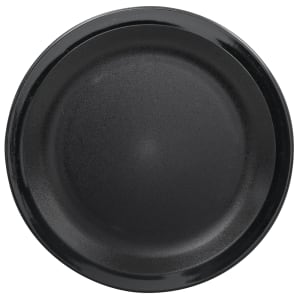 144-65CWNR110 6 9/16" Round Plastic Plate, Black