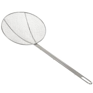 158-1309T 9" Round Skimmer w/ Long Hooked Handle, Square Mesh