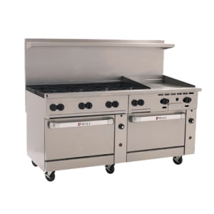 290-C72SS8B24GNG 72" 8 Burner Gas Range w/ Griddle & (2) Standard Ovens, Natural Gas