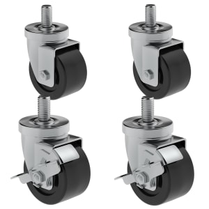 440-HS3546 4" Casters for 1 & 2 Section Uprights