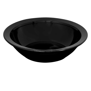 144-60CW110 10 9/10 oz Round Plastic Grapefruit Bowl, Black