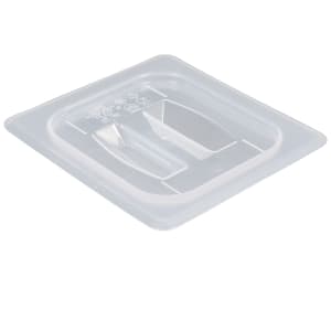 144-60PPCH190 Food Pan Cover - 1/6 Size, Handle, Translucent