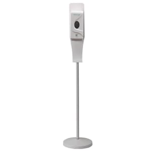 482-ADISPWSTD 27 oz Gel Soap and Hand Sanitizer Dispenser w/ Floor Stand - 53"H, White