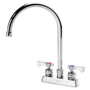 Krowne 15-302L Deck Mount Faucet - 8 1/2&quot; Gooseneck Spout, 4&quot; Centers