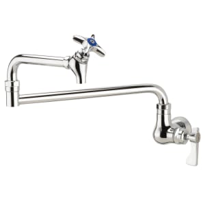 381-16181L Splash Mount Pot Filler Faucet w/ 18" Double Jointed Swing Nozzle 