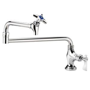 381-16163L Deck Mount Pot Filler Faucet w/ 24" Double Jointed Swing Nozzle