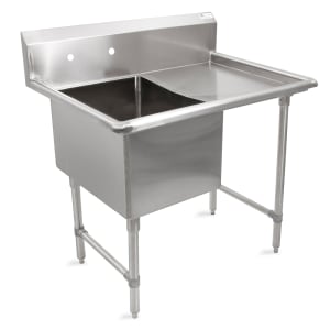 416-1B182441D24R 46" 1 Compartment Sink w/ 18"L x 24"W Bowl, 14" Deep