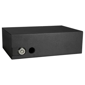 470-AX11810 Compact Drawer Safe w/ Key Lock - Steel, Black