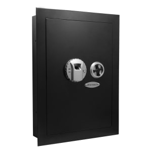 470-AX13034 0.52 cu ft Biometric Wall Safe w/ Fingerprint Lock - Steel, Black