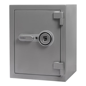 470-AX13494 1.64 cu ft Biometric Fireproof Safe w/ Fingerprint Lock - Steel, Gray