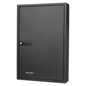 470-CB13264 64 Key Cabinet w/ Combination & Key Lock - Steel, Black