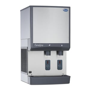 608-25HI425ASIDP 425 lb Wall Mount Nugget Ice Dispenser - 25 lb Storage, Cup Fill, 115v
