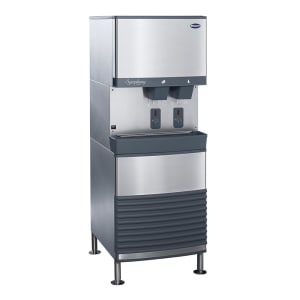 608-25FB425AS 425 lb Freestanding Nugget Ice & Water Dispenser - 25 lb Storage, Cup Fill, 115...