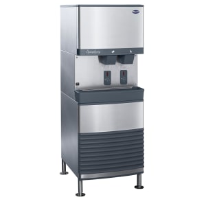 608-50FB425WS 425 lb Freestanding Nugget Ice & Water Dispenser - 50 lb Storage, Cup Fill, 115...