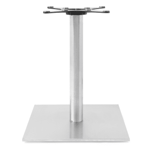 416-STB2230X Dining Height Table Base w/ 21 1/4" Square Base, Brushed Stainless Steel