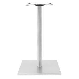 416-STB2242X Bar Height Table Base w/ 21 1/4" Square Base, Brushed Stainless Steel
