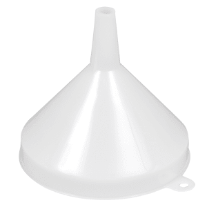 080-PF8 8 oz Funnel - Plastic, White