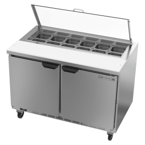 118-SPE48HC12CL 48" Hydrocarbon Series Sandwich/Salad Prep Table w/ Refrigerated Base, 115v