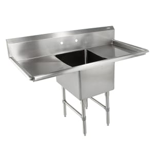 416-1B2442D24 75" 1 Compartment Sink w/ 24"L x 24"W Bowl, 14" Deep