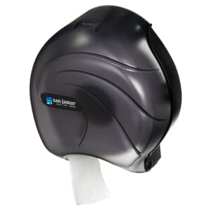 094-R2090TBK 9" Single Jumbo Toilet Tissue Dispenser, Translucent Black Pearl