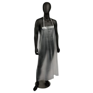 094-614DVA Vinyl Dishwashing Apron - 43" x 36", Clear