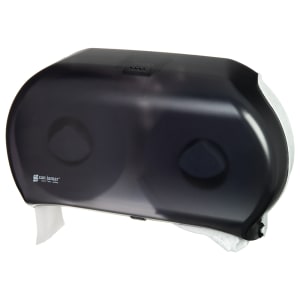 094-R4000TBK Bath Tissue Dispenser, (2) 9" Jumbo Rolls, Translucent Black Pearl