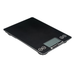 094-SCDG15BK Escali 15 lb Digital Scale w/ Glass Platform - 9" x 6 1/2", Black