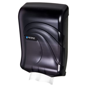 094-T1790TBK Wall Mount Paper Towel Dispenser for C Fold or Multifold - Plastic, Black Pearl