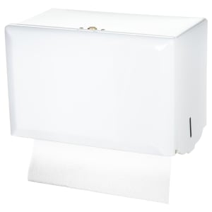 094-T1800WH Wall Mount Paper Towel Dispenser for Singlefold - Steel, White