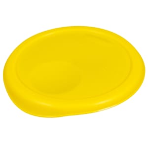007-5722 8 4/5" Round Storage Container Lid - Yellow Poly