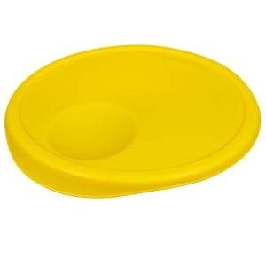 007-5730 13 1/2" Round Storage Container Lid - Yellow Poly
