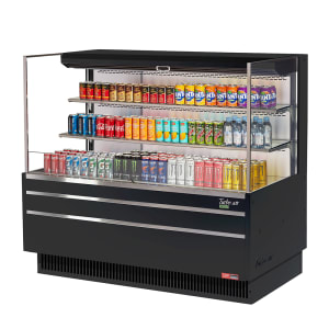 083-TOM60LUFB3SN 58 3/4" Horizontal Open Air Cooler w/ (3) Levels, 115v