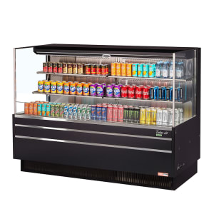 083-TOM72LUFB3SN 70 3/4" Horizontal Open Air Cooler w/ (3) Levels, 220v/1ph