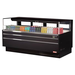083-TOM72LUFDB1SN 70 3/4" Horizontal Open Air Cooler w/ (1) Level, 220v/1ph