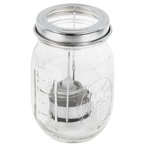 461-1610C Firefly Tealight Candle Holder w/ Hanging Cradle - 5 1/4" x 3", Clear