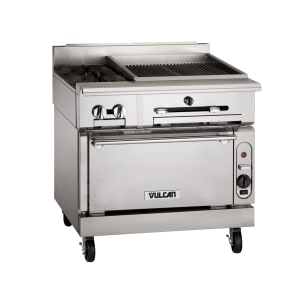 207-VTC36BLP 36" Gas Range w/ Charbroiler & Storage Base, Liquid Propane