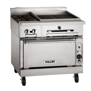 207-VTC36BNG 36" Gas Range w/ Charbroiler & Storage Base, Natural Gas