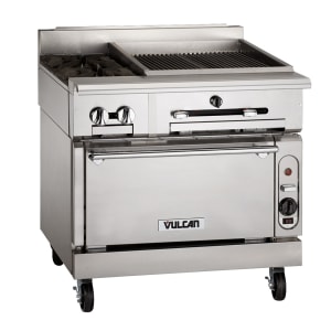 207-VTC36CNG 36" Gas Range w/ Charbroiler & Convection Oven, Natural Gas