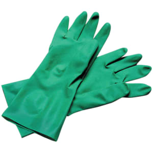 094-13NUL Lined Nitrile Dishwashing Glove, Large, Embossed Grip, Green