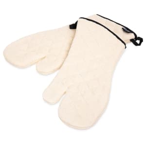 094-817TM 17" Conventional Oven Mitt - Terry, Natural