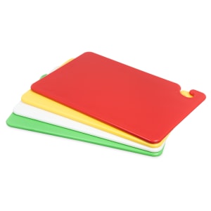 094-CB1218QS Cut-N-Carry® Cutting Board Set w/ (4) Boards - 12" x 18", Assorted Colors