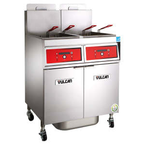 207-4VK45CFLP Gas Fryer - (4) 50 lb Vats, Floor Model, Liquid Propane