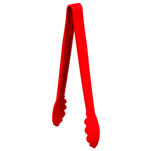028-4712R 12"L Plastic Utility Tongs, Red